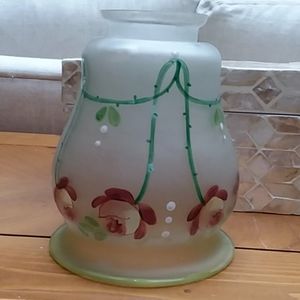 Gorgeous Hand Painted Antique Sconce Shade